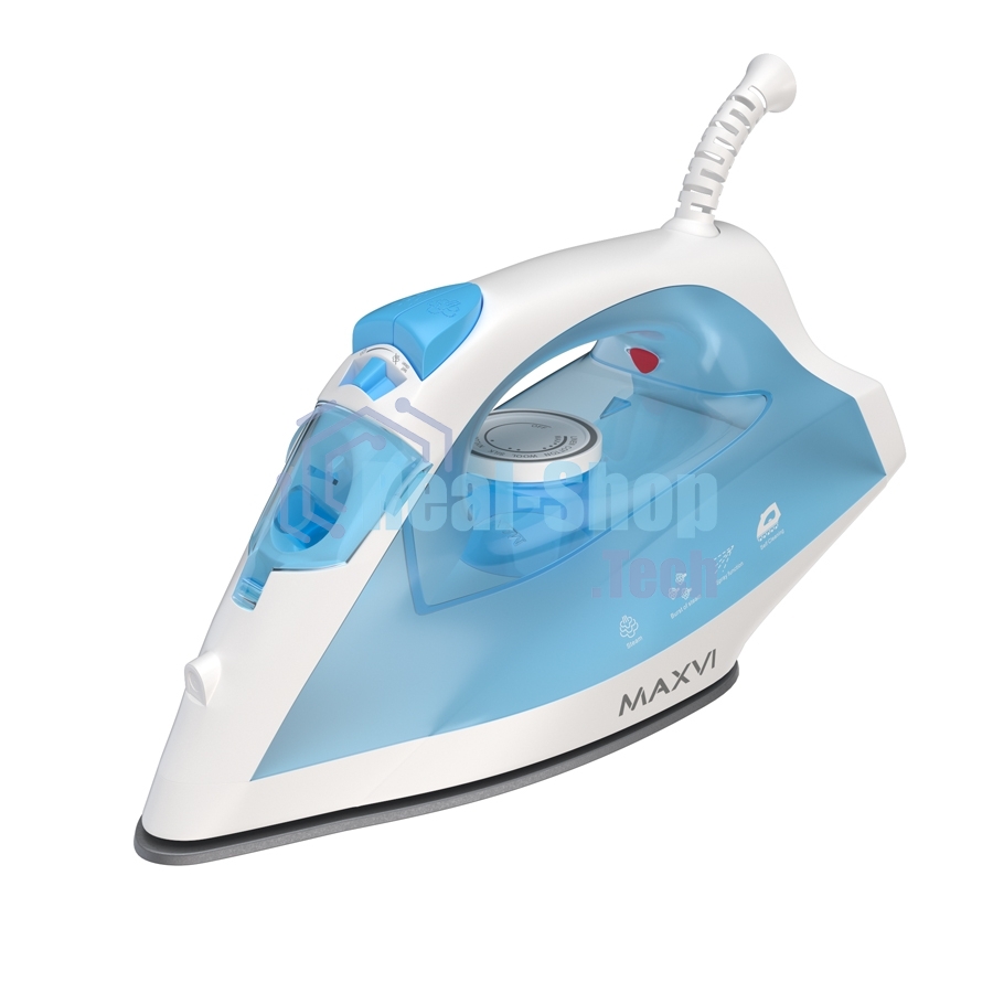 Утюг Maxvi SI1801 белый/голубой