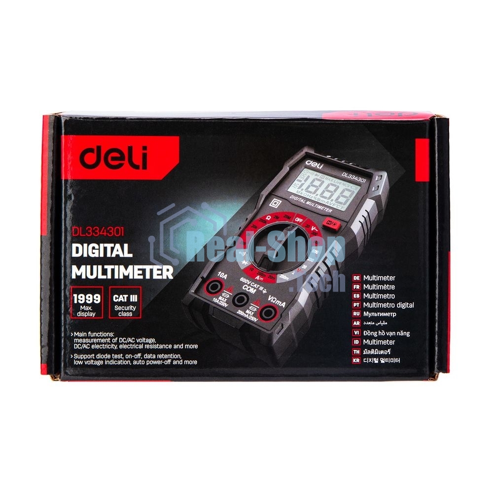 Цифровой мультиметр Deli DL334301