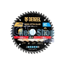 Пильный диск по дереву Denzel ф210 х 30 мм, 48 зубьев 733497
