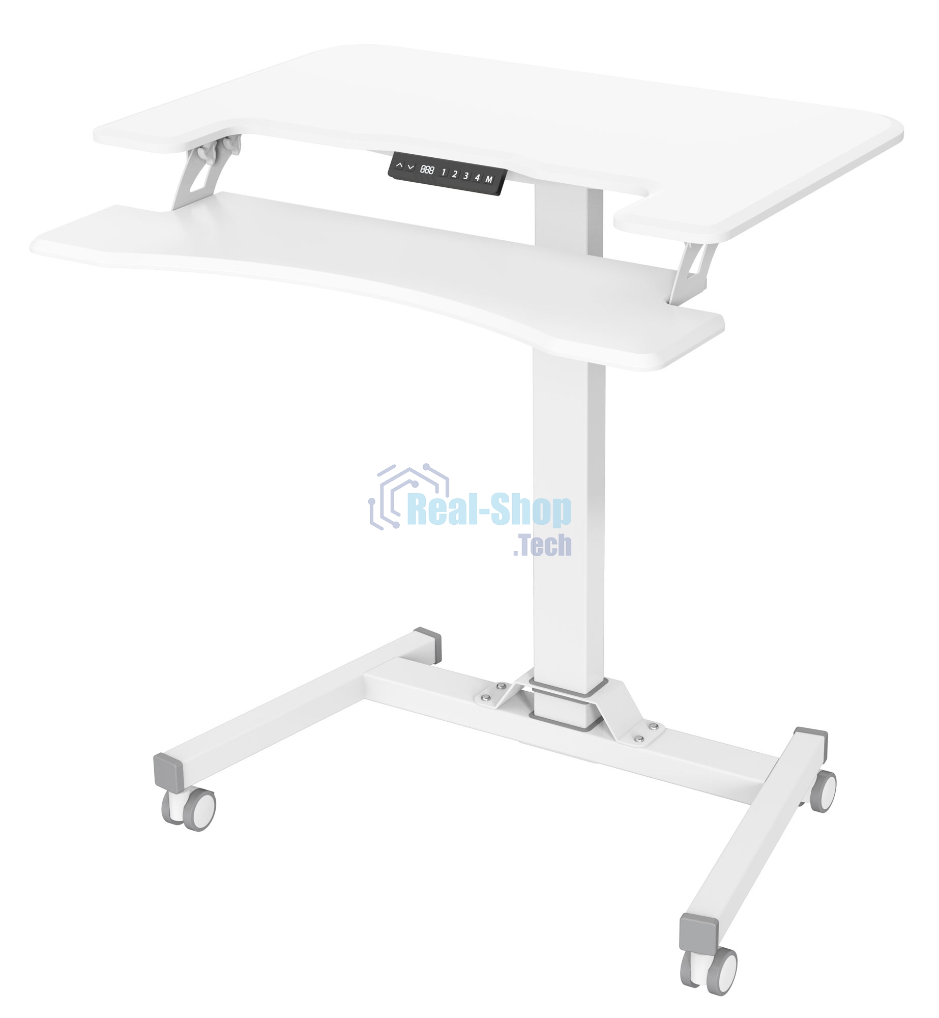 Стол для ноутбука Cactus VM-FDE103 столешница МДФ белый 91.5x56x123см (CS-FDE103WWT)