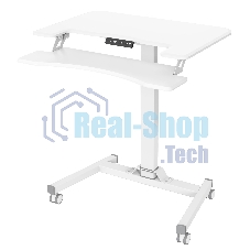 Стол для ноутбука Cactus VM-FDE103 столешница МДФ белый 91.5x56x123см (CS-FDE103WWT)