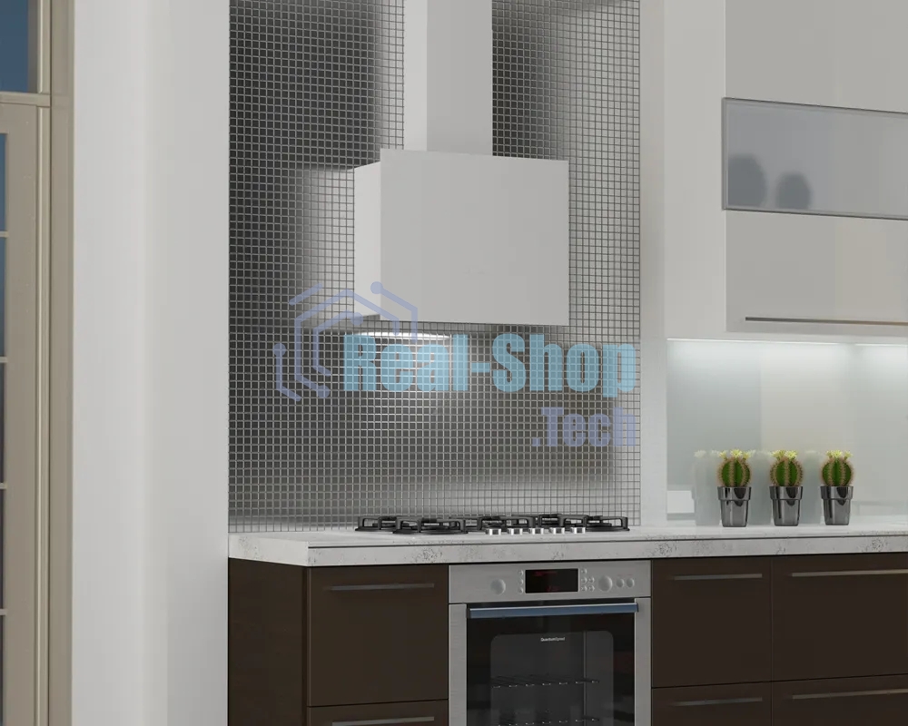 Вытяжка каминная Elikor Метеорит 60П-700-Э4Д белый, 60 см, 700 куб. м/ч, 52 дБ