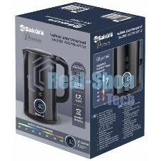 Чайник электрический Sakura SA-2185DBK Premium (1.7) дисплей, черный