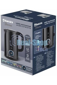 Чайник электрический Sakura SA-2185DBK Premium (1.7) дисплей, черный