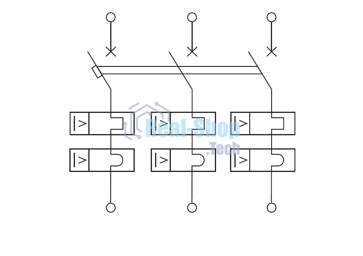 Выключатель автоматический модульный 3п C 25А 4.5кА YON max MD63S YON MD63S-3PC25