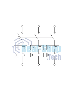 Выключатель автоматический модульный 3п C 25А 4.5кА YON max MD63S YON MD63S-3PC25