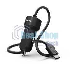 Автомобильное зарядное устройство Hama H-173618 3A PD универсальное черный