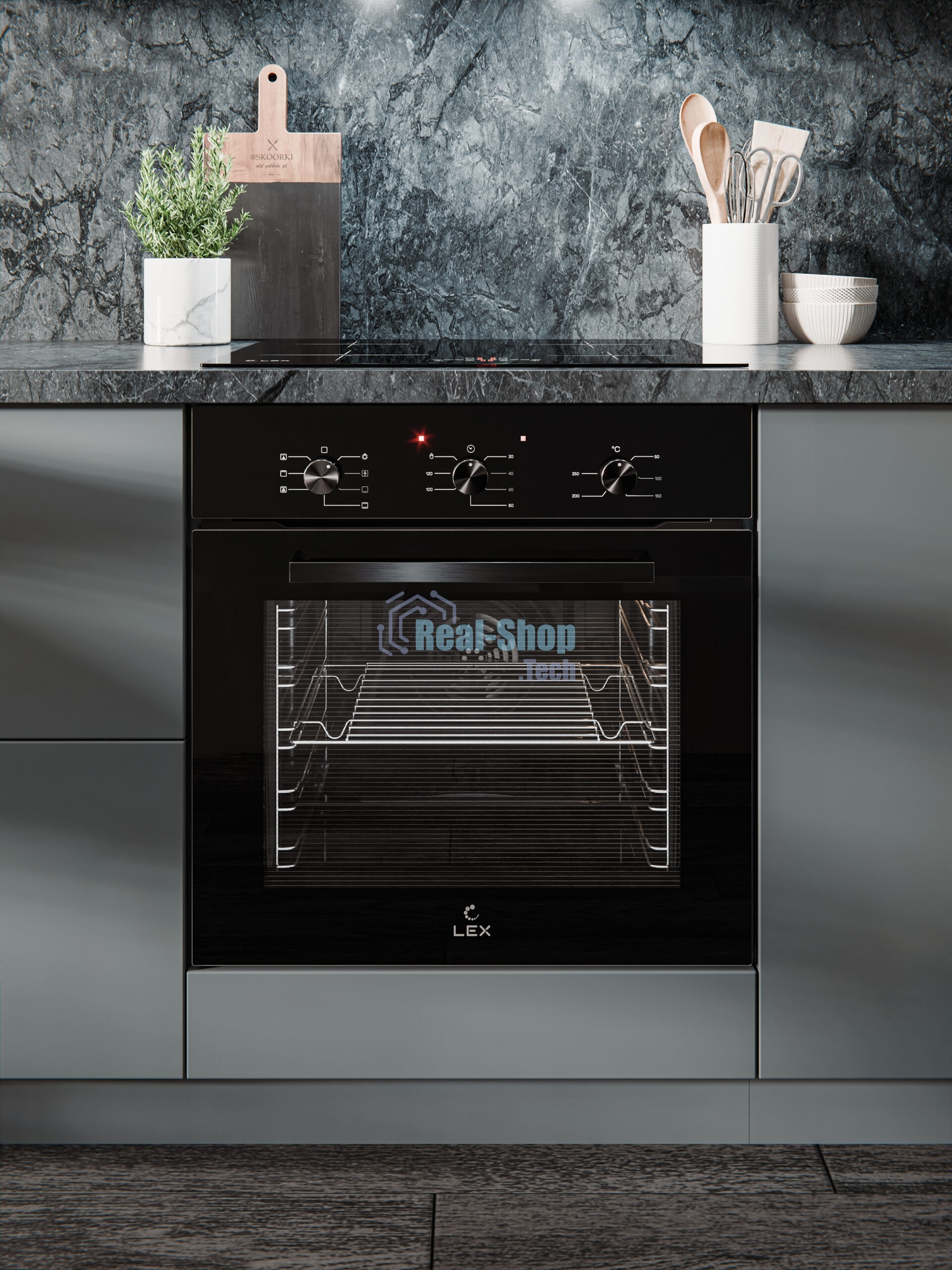 Духовой шкаф электрический LEX EDM 073 BBL черный