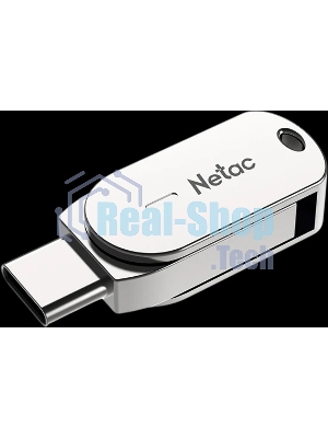 Флешка USB Netac U785C (NT03U785C-016G-32PN), 16Gb, USB3.0/TypeC, R/W 110/45, серебристый