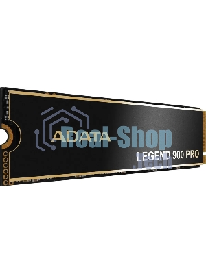 Накопитель SSD ADATA LEGEND 900 PRO, 4Tb, PCIe 4.0 x4, M.2 2280, NVMe, R/W 7400/6500, с радиатором