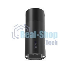 Вытяжка Kuppersberg TUBA 35 B, цилиндрическая, островная, 35 см, электронное кнопочное управление, таймер, отвод/рециркуляция, 3 скорости, производительность 850 м3/ч, LED освещение, обратный клапан, уровень шума 68 дБ, угольный фильтр CF110 (опция), цвет черный