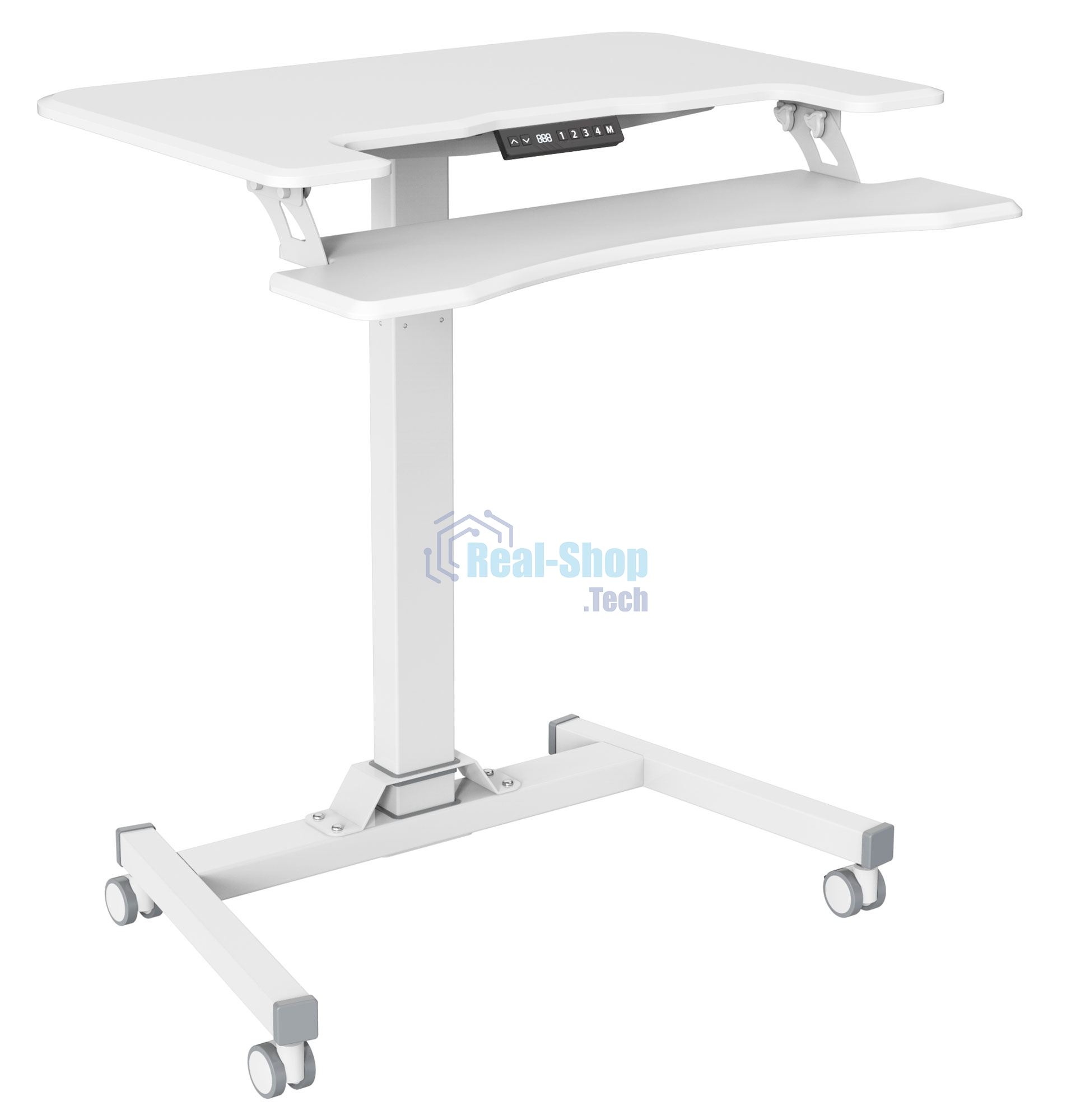 Стол для ноутбука Cactus VM-FDE103 столешница МДФ белый 91.5x56x123см (CS-FDE103WWT)