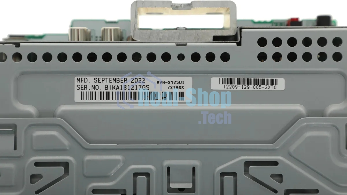 Автомагнитола Pioneer MVH-S125UI, 1 DIN, USB Type-A, AUX, пульт ДУ, съёмная панель
