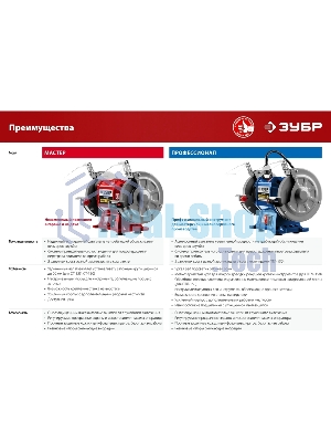 Станок заточной Зубр СТ-150, d150 мм, 200 Вт, СТ-150