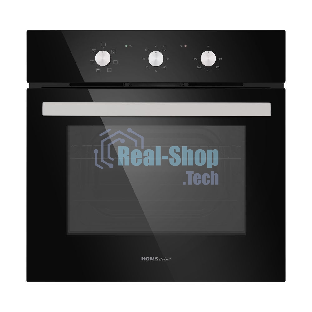 Духовой шкаф электрический встраиваемый HOMSair OES657BK черный