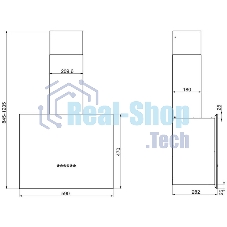 Вытяжка каминная Elikor Метеорит 60П-700-Э4Д белый, 60 см, 700 куб. м/ч, 52 дБ