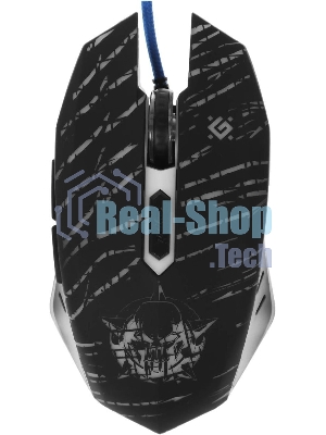 Мышь проводная Defender Dark Agent GM-590L черный, 12800 dpi, USB, кнопки - 6