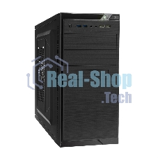 Компьютерный корпус Minitower ExeGate EX272748RUS QA-412U Black, mATX, (XP600, Black, 120мм), 2хUSB+2хUSB 3.0, Audio
