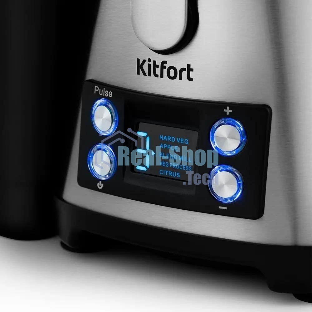 Кухонный комбайн Kitfort KT-1395 800Вт серебристый/черный