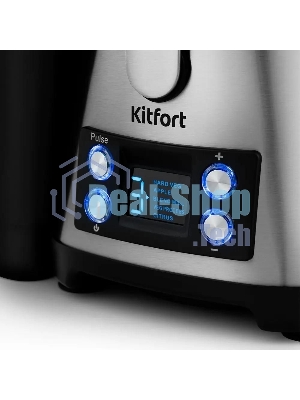 Кухонный комбайн Kitfort KT-1395 800Вт серебристый/черный