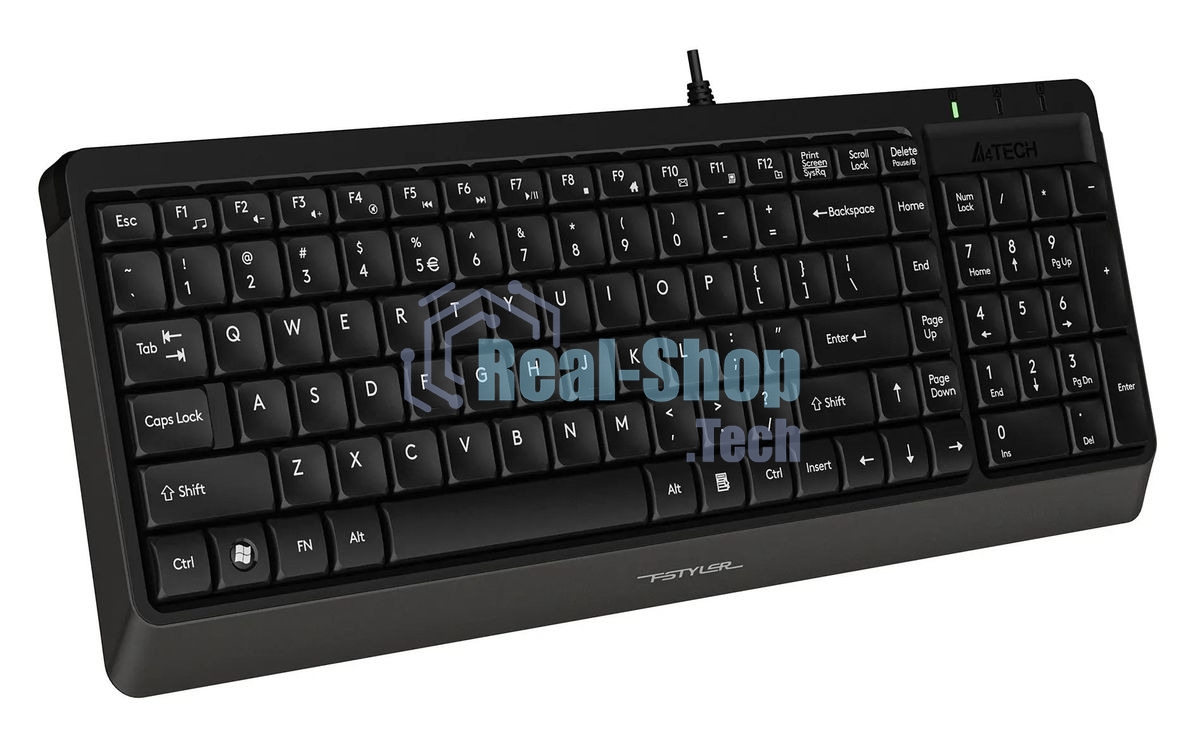 Клавиатура проводная A4Tech Fstyler FK15, USB, черный