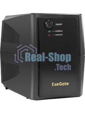 Источник бесперебойного питания ExeGate SpecialPro UNB-500.LED.AVR.2SH / 500 ВА / 300 Вт / 2 x CEE 7 (евророзетка)