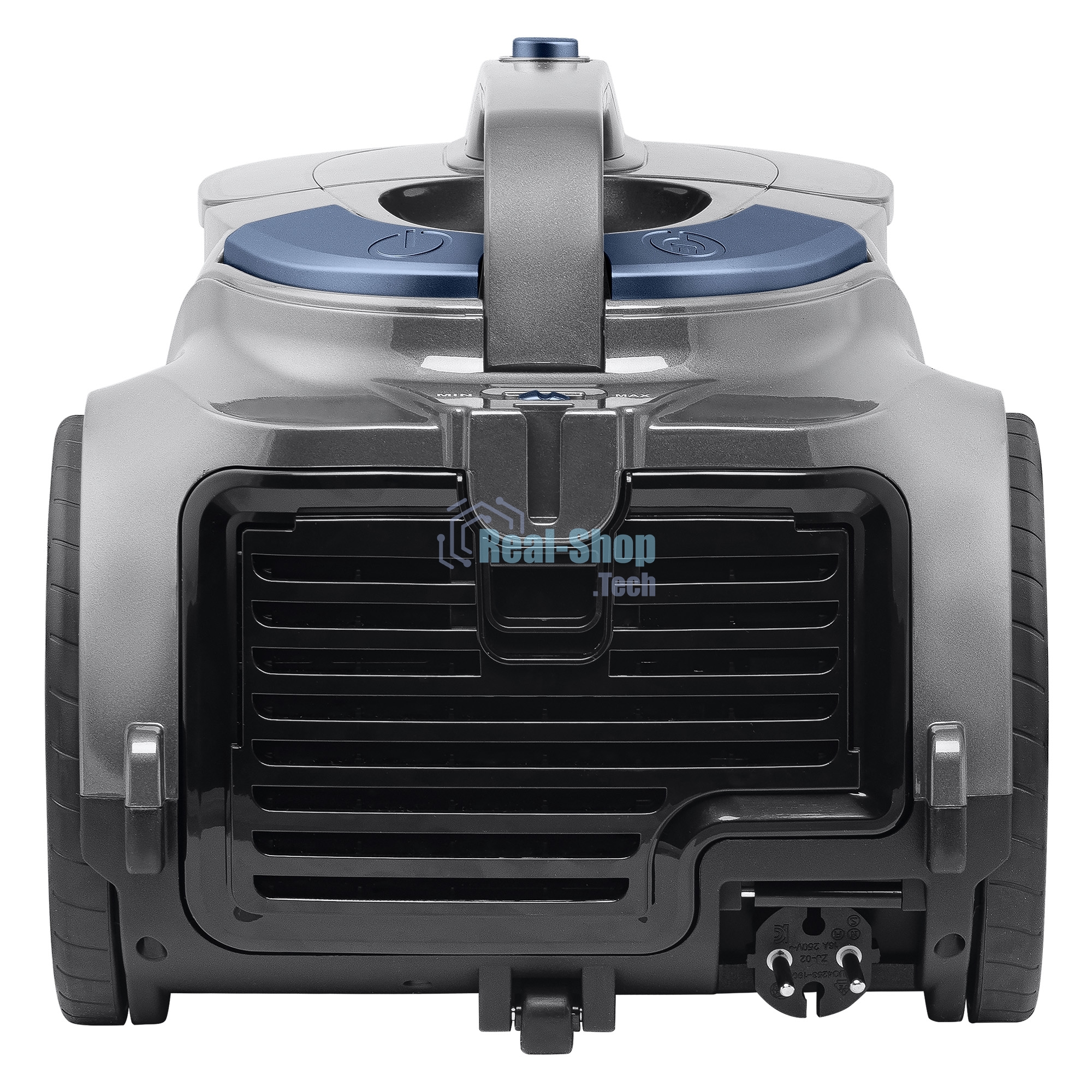 Пылесос BBK BV1900 серый/синий, 400/2200 Вт, уборка сухая, пылесборник контейнер 3 л