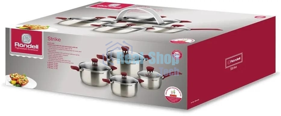 Набор посуды Rondell Strike RDS-818, 8 предметов