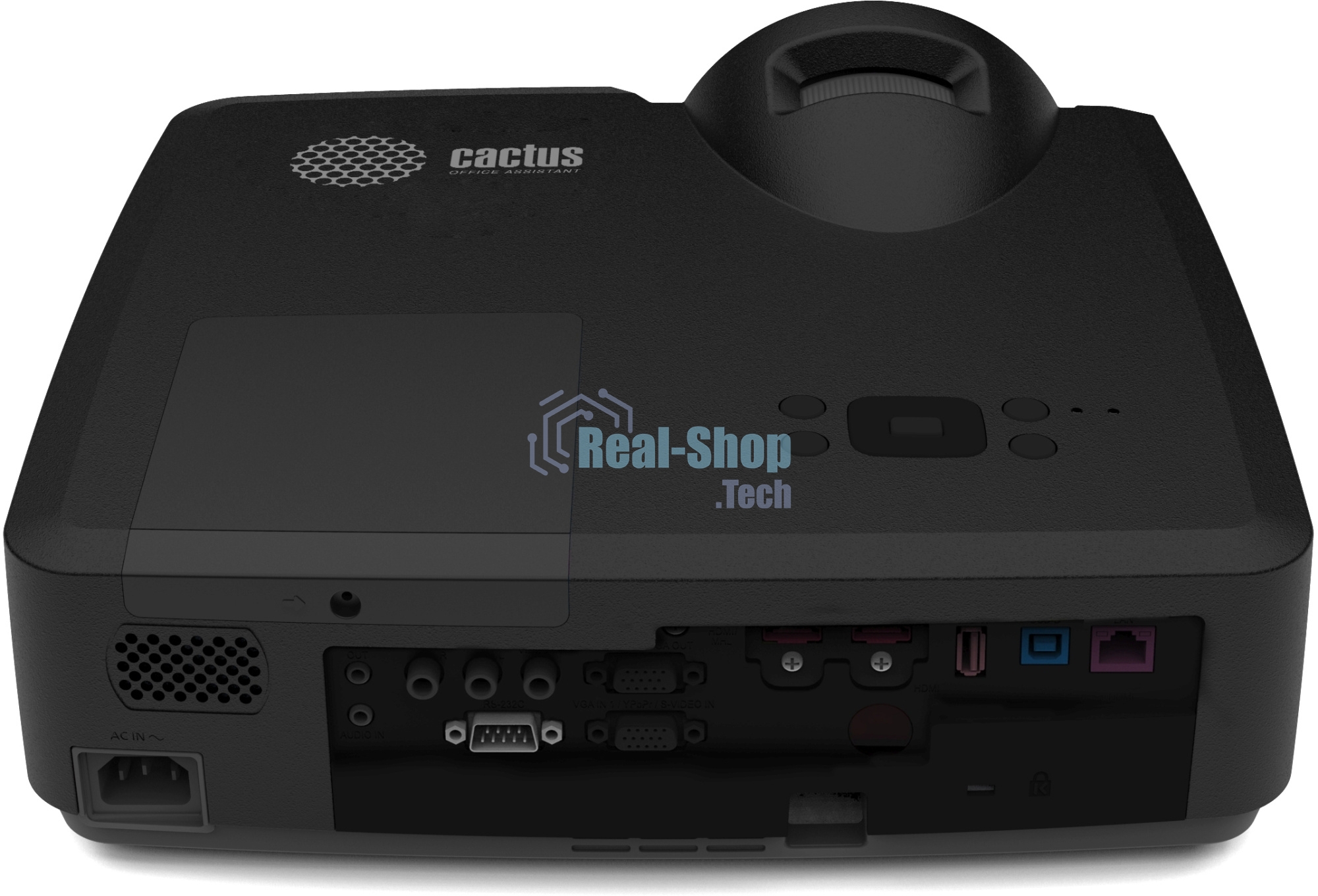 Проектор Cactus Bright CS-V2.B 3LCD 4400Lm ANSI (1024x768) 30000:1 ресурс лампы:10000часов 1xUSB typeA 1xUSB typeB 2xHDMI 4кг