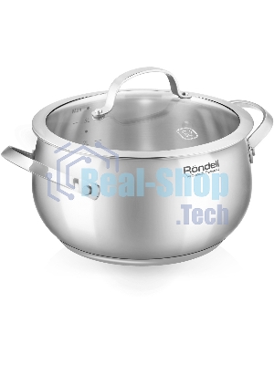 Кастрюля Rondell Calypso RDS-1671 3.8л. d=20см (с крышкой) сталь