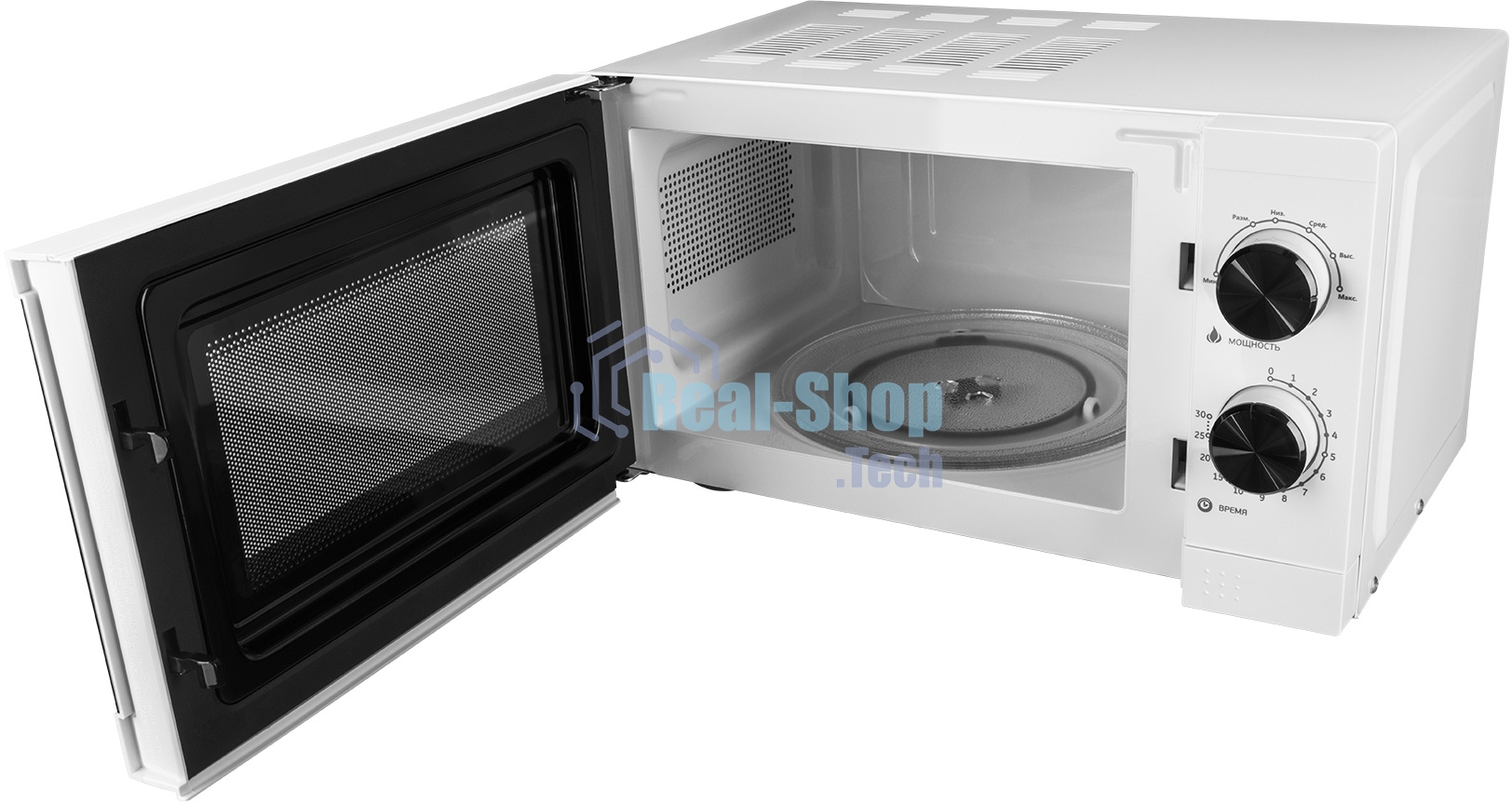 Микроволновая печь Starwind SMW4020 белый, 20 л, 700 Вт, переключатели - поворотный механизм