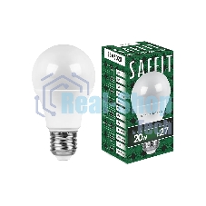 Лампа светодиодная SAFFIT SBA6020 (55013) 20Вт Е27 теплый