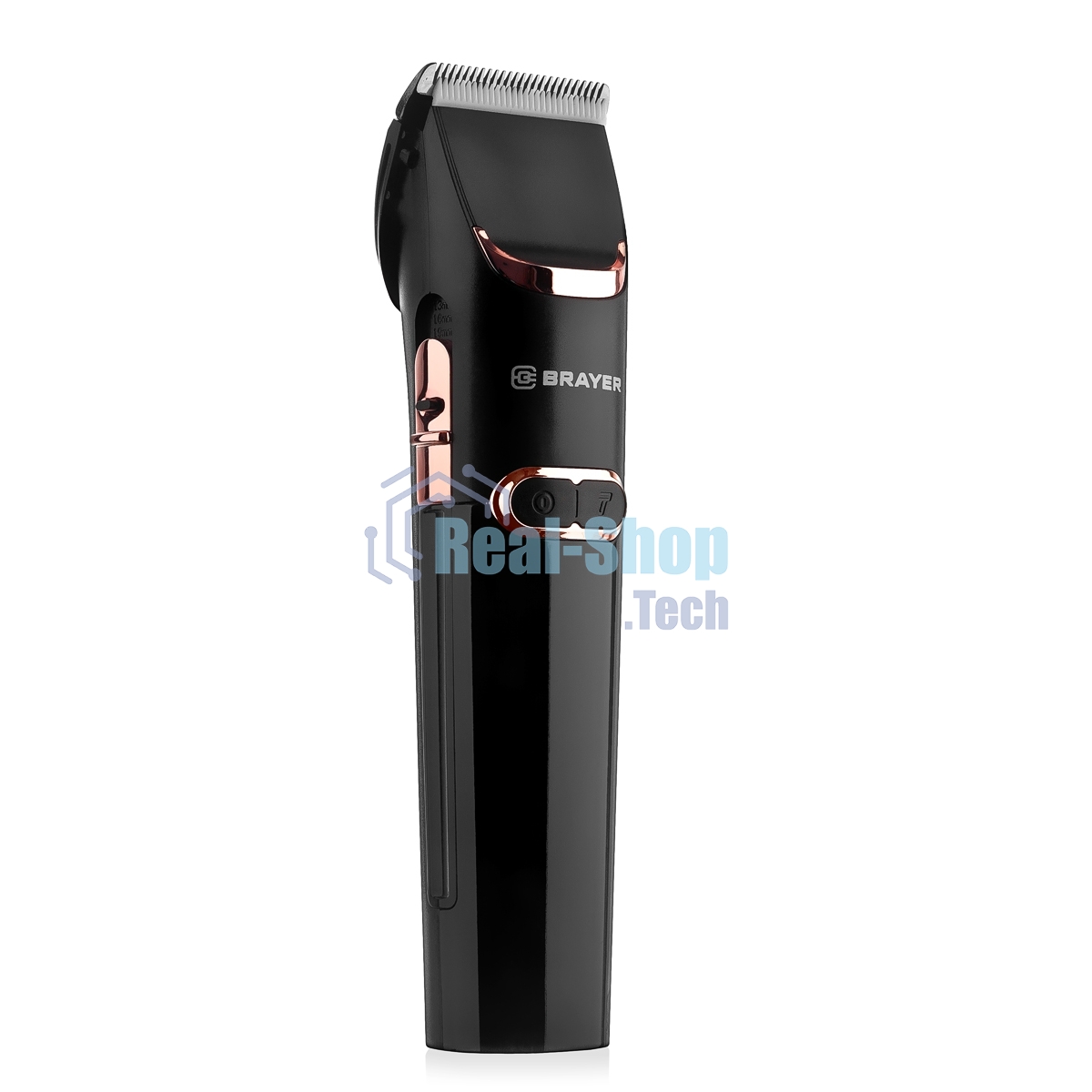 Машинка для стрижки BRAYER BR3401, LED-дисплей, 4 насад, турбо, титан. покр, регу. высоты лезвий