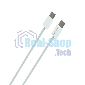 Кабель MORE CHOICE (4620202550361) K75a нейлон USB 3.0A PD 60W для Type-C Type-C 1м белый