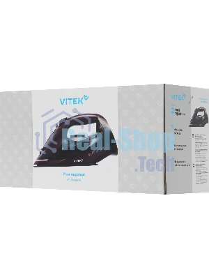 Утюг Vitek VT-IRN1204 бордовый, 2400 Вт, 23 г/мин, 150 г/мин, 450 мл