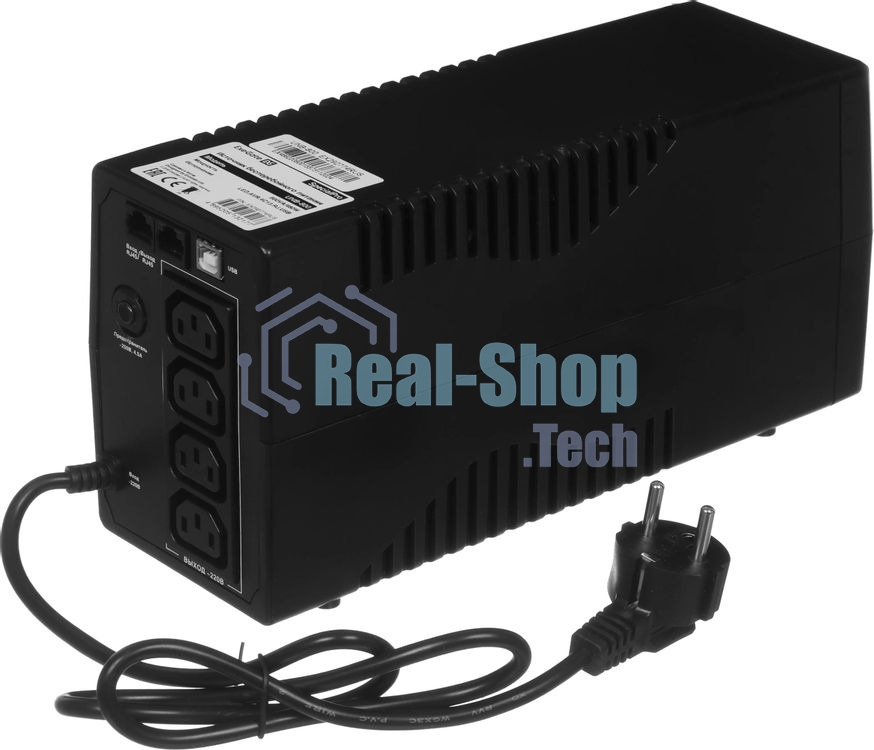 Источник бесперебойного питания ExeGate SpecialPro UNB-800.LED.AVR.4C13.RJ.USB / 800 ВА / 480 Вт / 4 x IEC 320 C13