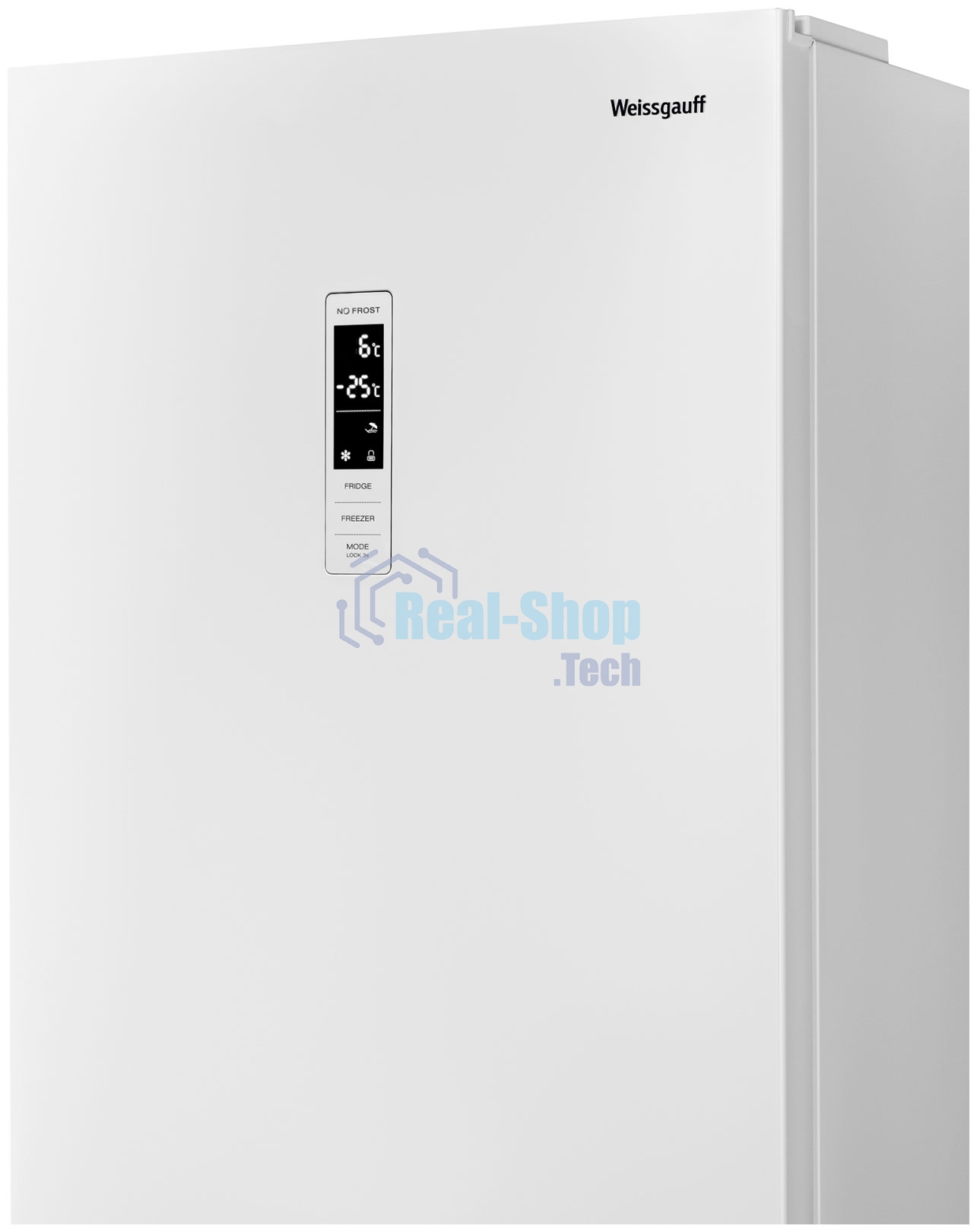 Холодильник Weissgauff WRK 185 Total NoFrost Inverter белый двухкамерный 205/86л морозилка снизу