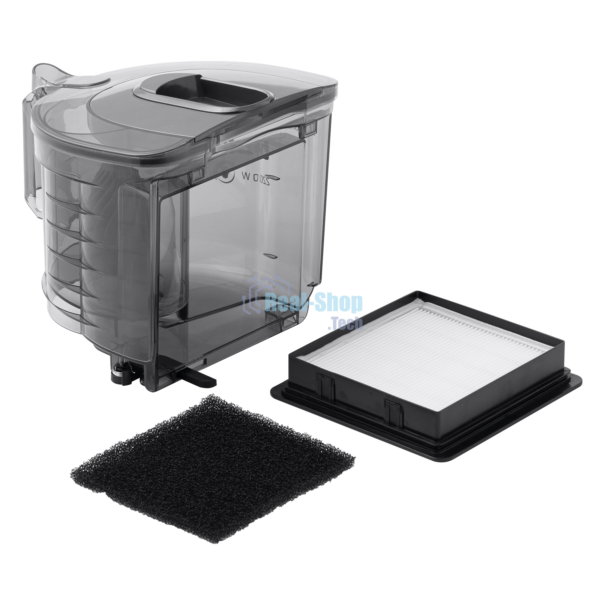 Пылесос BBK BV1900 серый/синий, 400/2200 Вт, уборка сухая, пылесборник контейнер 3 л