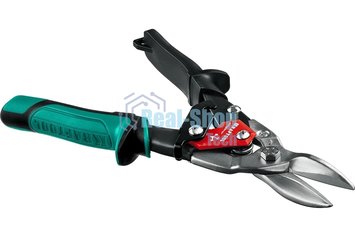 Ножницы по металлу KRAFTOOL 2328-S Alligatorпрямые, Cr-Mo, 260 мм