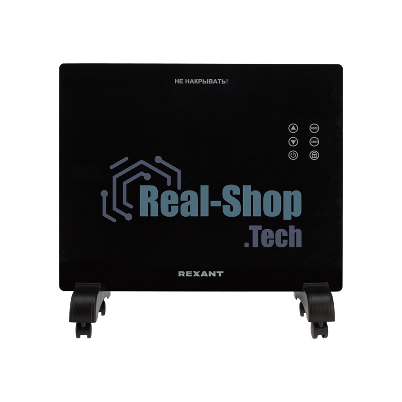 Конвектор Rexant 60-0112, черный, 1000 Вт, 10 м2, электронный термостат, Wi-Fi