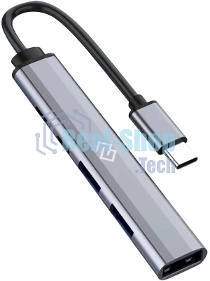 Разветвитель USB-C Digma DHUB-5USB-AC-3.0 5порт. черный