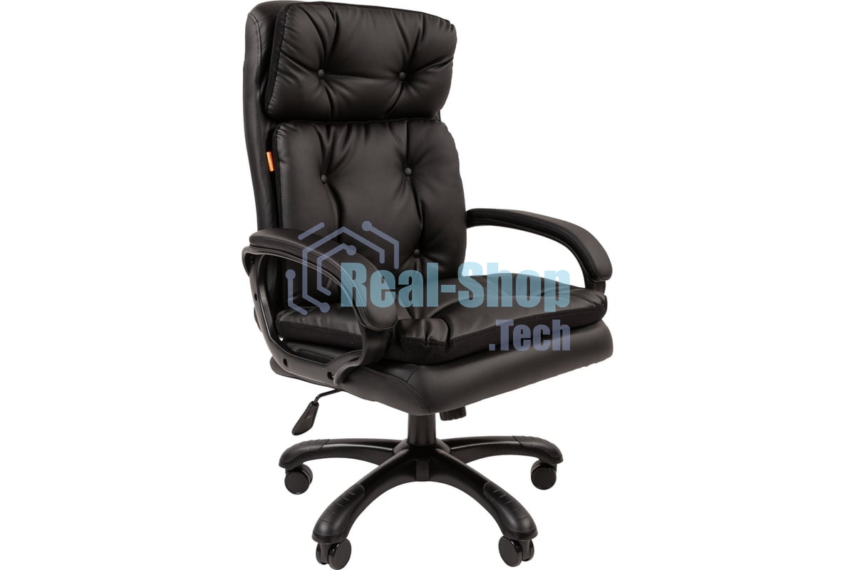 Кресло офисное Chairman 442 экопремиум черный (черный пластик)