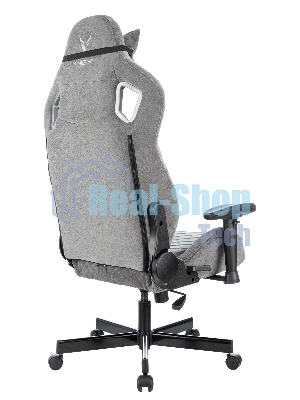 Кресло Knight Outrider серый, ткань, 120 кг, механизм качания