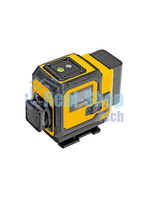 Лазерный уровень мультипризменный Denzel DLV-360-3T, 30 м, зеленый луч, Li-Ion 2,4 Aч, штатив