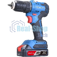 Дрель-шуруповерт DongCheng DCJZ2050, 20 В, 2 Ач, 50 Нм, бесщеточный