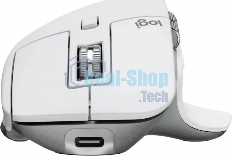 Мышь беспроводная Logitech MX Master 3s светло-серый, 8000 dpi, радиоканал, Bluetooth, USB, кнопки - 7