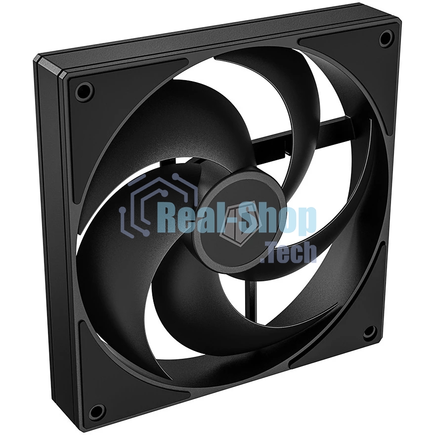 Вентилятор для корпуса ID-Cooling AS-120-K черный 120мм 2000rpm 27.2db 4-pin