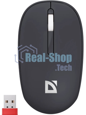 Мышь беспроводная Defender Smart MM-396 черный, 1600 dpi, радиоканал, Bluetooth, USB, кнопки - 3