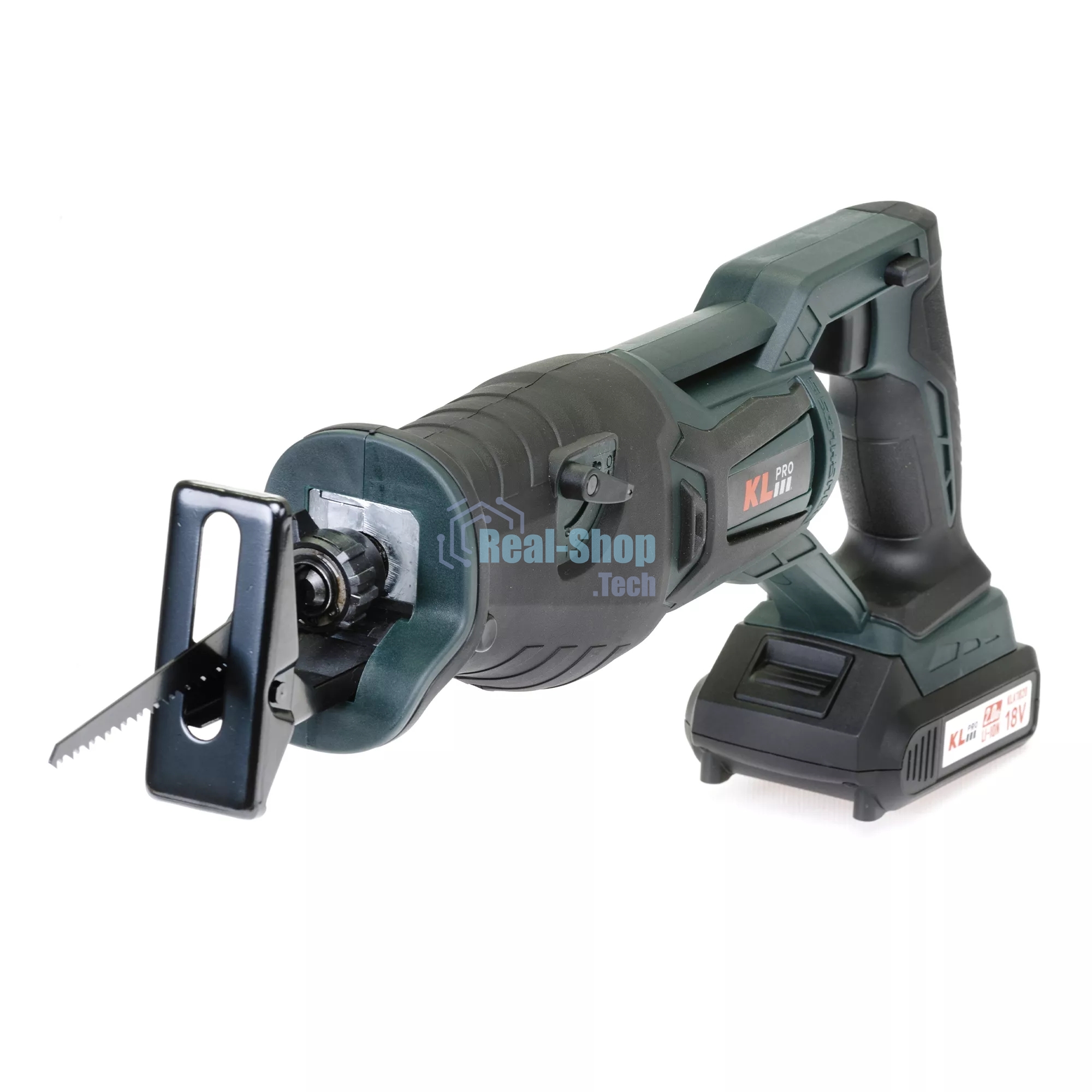 Профессиональная пила сабельная бесщеточная KLPRO KLTKT18B-20 (18 В, Li-ion-2шт, 2.0А·ч, полотна дерево/металл, ЗУ, сумка)