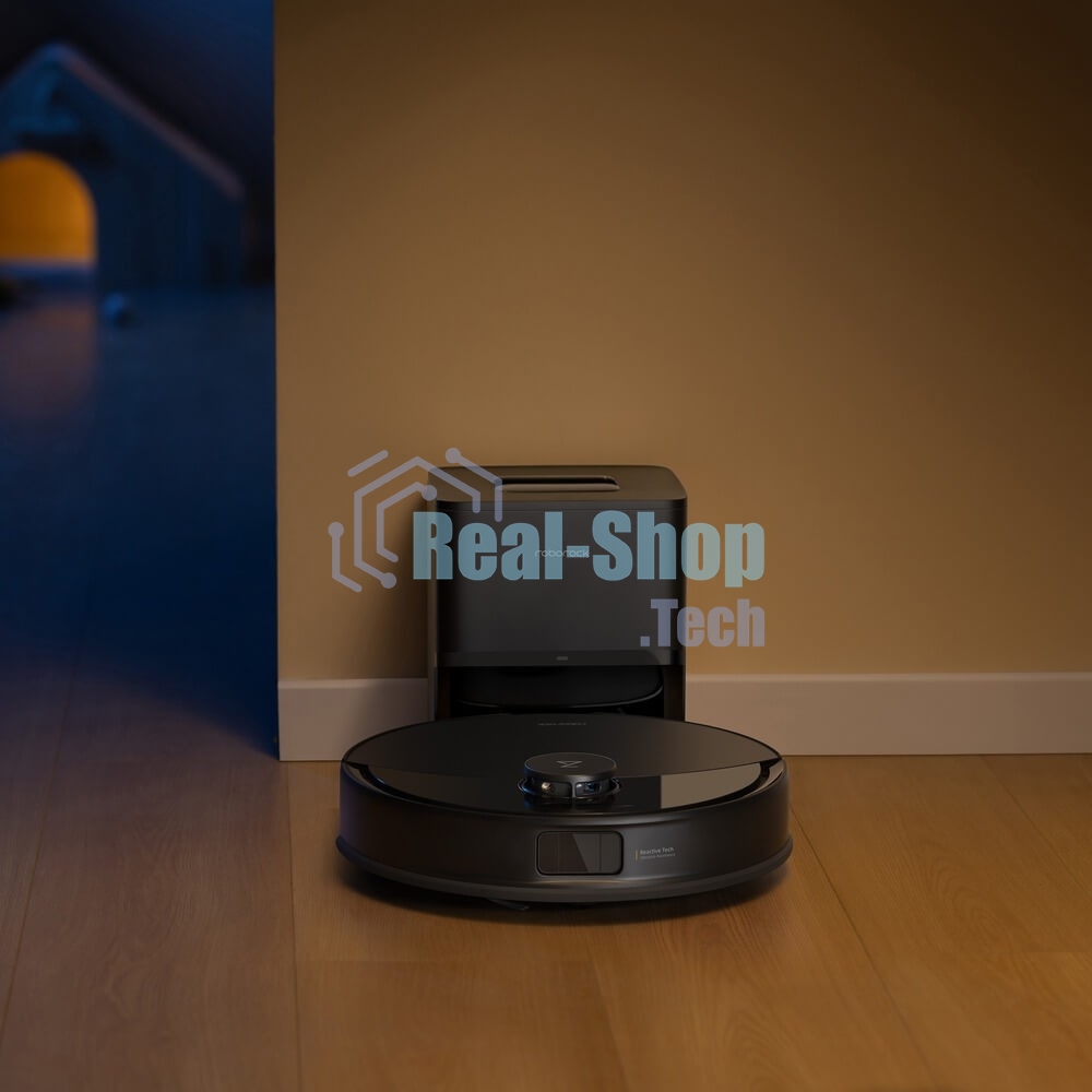 Робот-пылесос Roborock Q8 Max Pro Plus черный, 5200 мАч Li-ion, уборка сухая/влажная, пылесборник контейнер 0,5 л